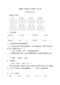 六年级上册狼牙山五壮士精品课后作业题