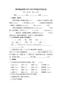 期中培优合练卷-2023-2024学年语文五年级上册（统编版）