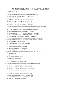 期中基础知识真题大集结（二）2023-2024学年语文五年级上册 统编版