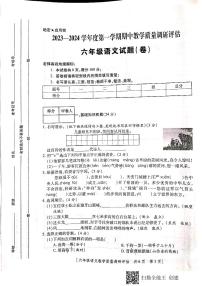 陕西省汉中市城固县2023-2024学年六年级上学期期中作业调研语文试题