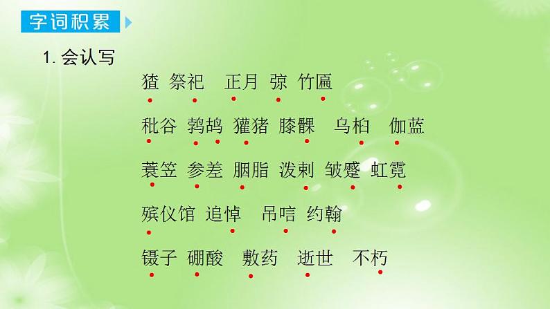 8、第八单元 知识梳理+巩固练习（课件）2023学年 五年级语文上册期中期末复习专题03