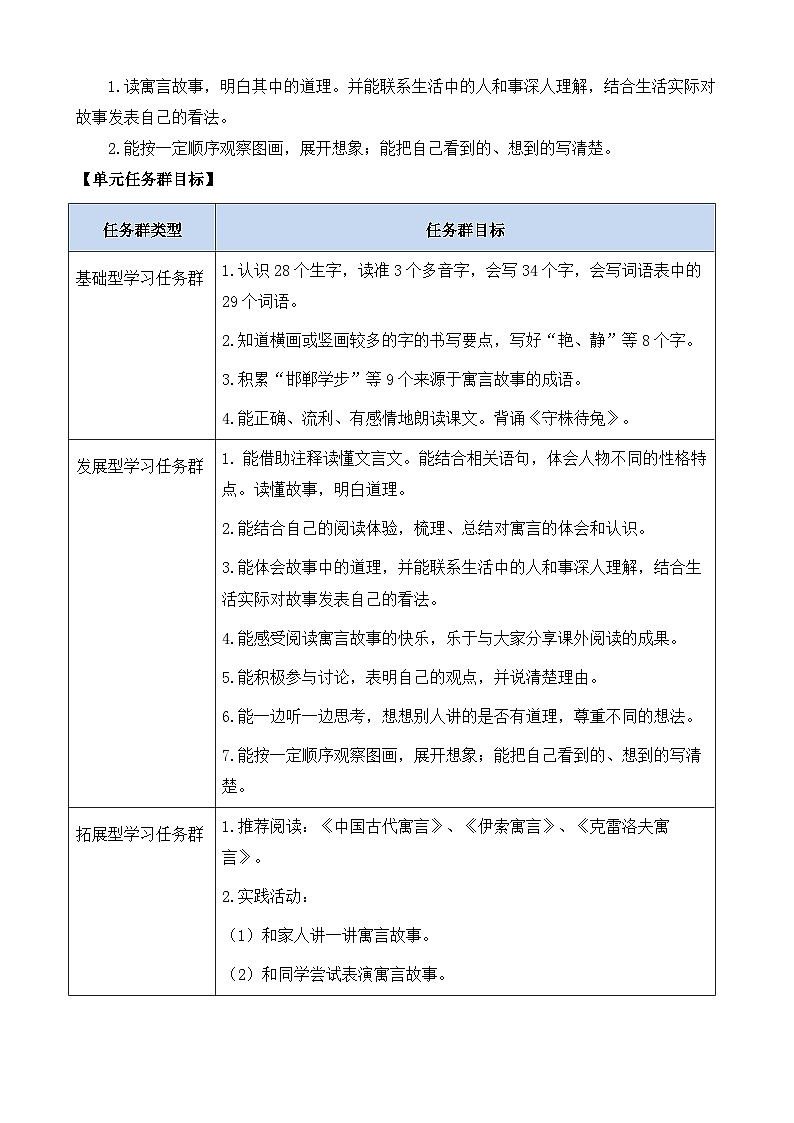 【核心素养】部编版小学语文三年级下册 5 守株待兔  课件+教案+同步练习（含教学反思）02