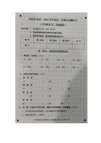 河北省石家庄市新乐市2023-2024学年六年级上学期11月期中语文试题