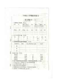 江西省赣州市大余县部分小学联考2023-2024学年二年级上学期11月期中语文试题