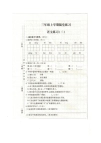 江西省赣州市大余县部分小学联考2023-2024学年三年级上学期11月期中语文试题