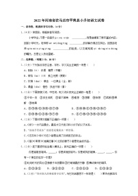 河南省驻马店市平舆县2021-2022学年六年级下学期期末考试语文试题