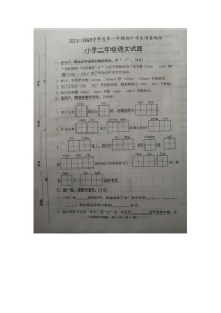 山东省菏泽市成武县2023-2024学年二年级上学期11月期中语文试题