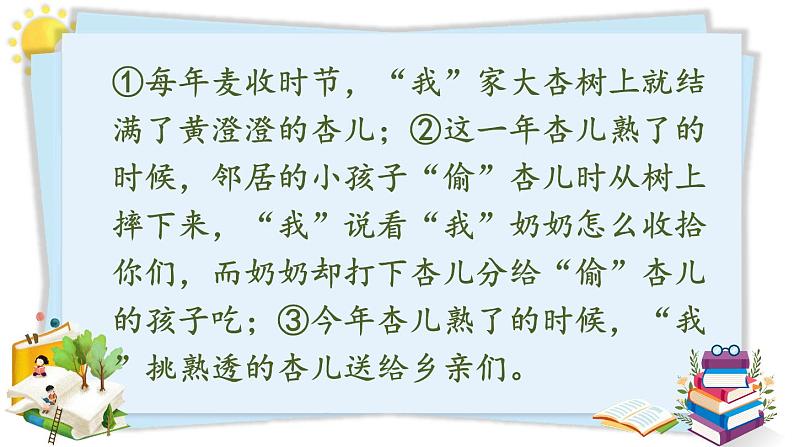 人教部编版四年级上册《习作例文：我家的杏熟了、小木船》课件05