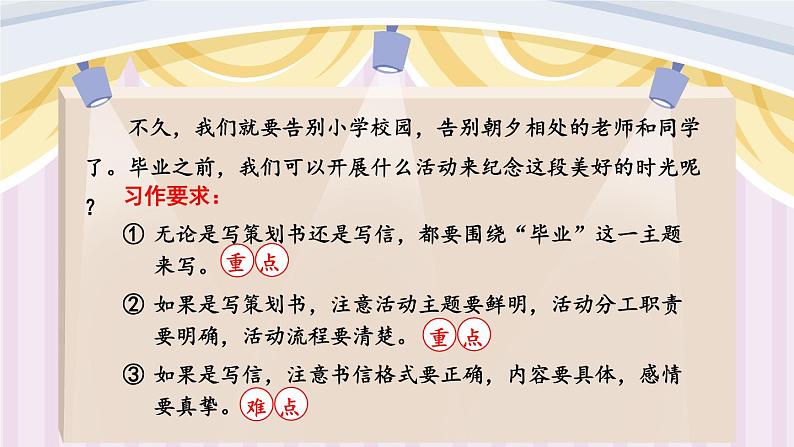 第六单元 写活动策划书和写信 同步作文（课件）-统编版语文六年级下册02