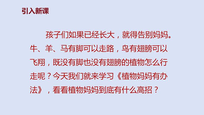 部编版二年级语文上册课件 第一单元 课文3《植物妈妈有办法》02