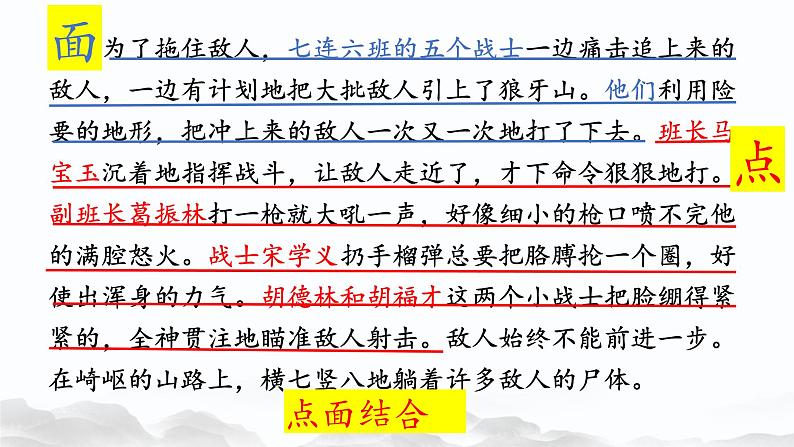 人教版六年级上册第二单元第6课《狼牙山五壮士》课件第7页