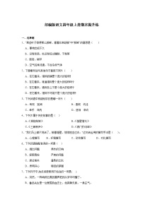 部编版语文四年级上册期末提升练