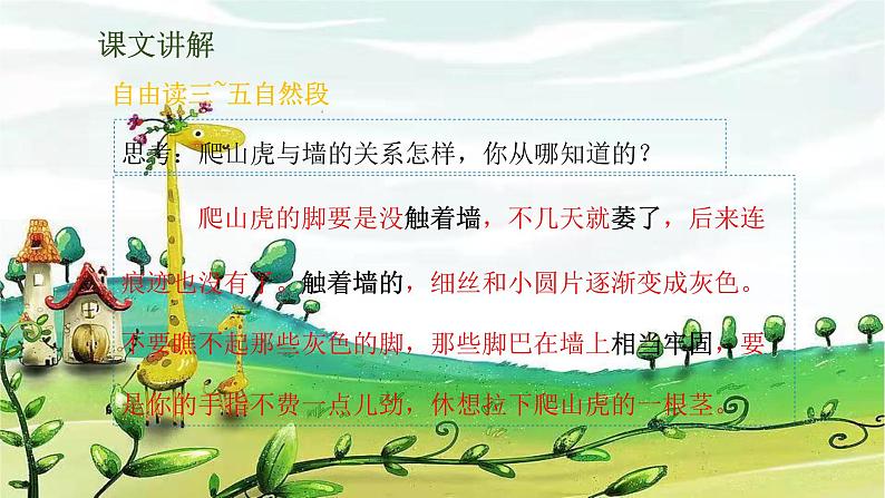 部编版语文四年级上册 10《爬山虎的脚》第2课时课件07