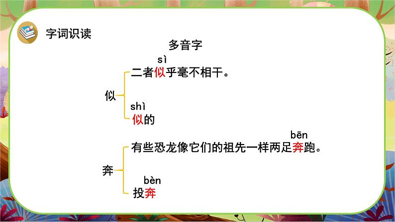 【新课标】6《飞向蓝天的恐龙》游戏互动课件+课文朗读07