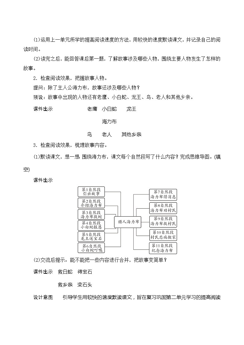 统编版语文五年级上册 9《猎人海力布》教案03