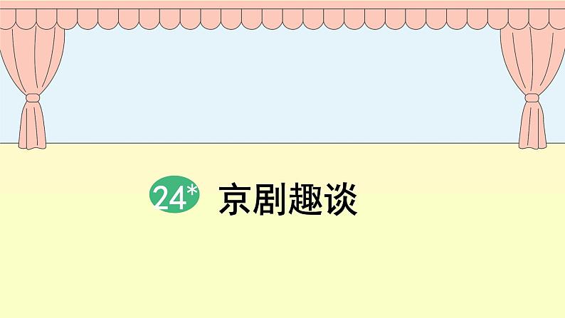 统编版语文六年级上册24《京剧趣谈》（课件）第1页
