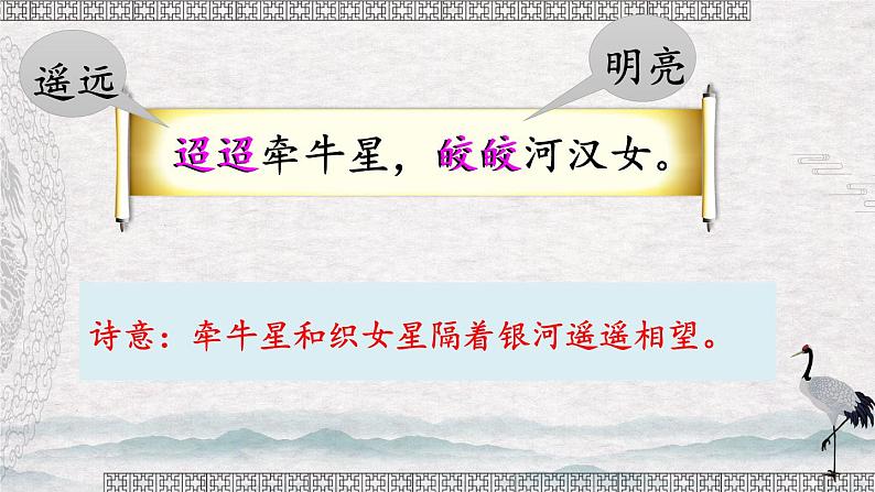 部编版语文六年级下册 3 古诗三首《迢迢牵牛星》 教学课件+视频素材08