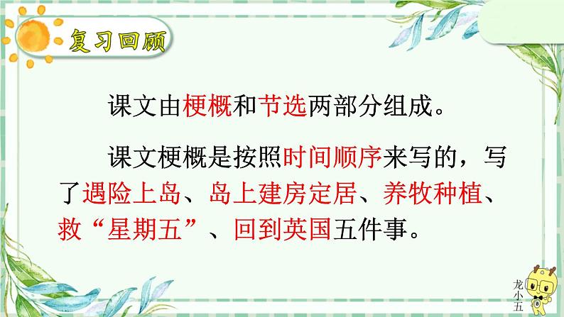 部编版语文六年级下册 5 鲁滨逊漂流记（节选）（第二课时） 教学课件第2页