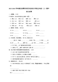 2023-2024学年湖北省黄冈市团风县部分学校五年级上学期期中语文试卷（含答案）