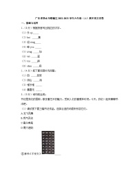 11、广东省佛山市顺德区2022-2023学年六年级上学期期末语文试卷（原卷+答案）