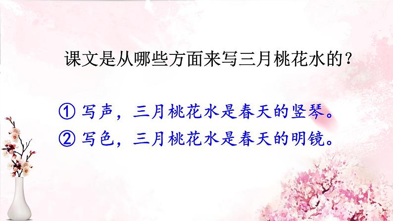 部编版语文四年级下册 4 三月桃花水 课件06