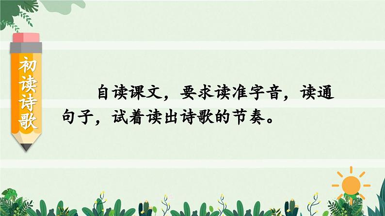 部编版语文四年级下册 12 在天晴了的时候 课件05