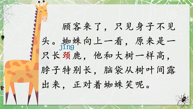 部编版语文二年级下册 20 蜘蛛开店（第二课时） 课件第6页