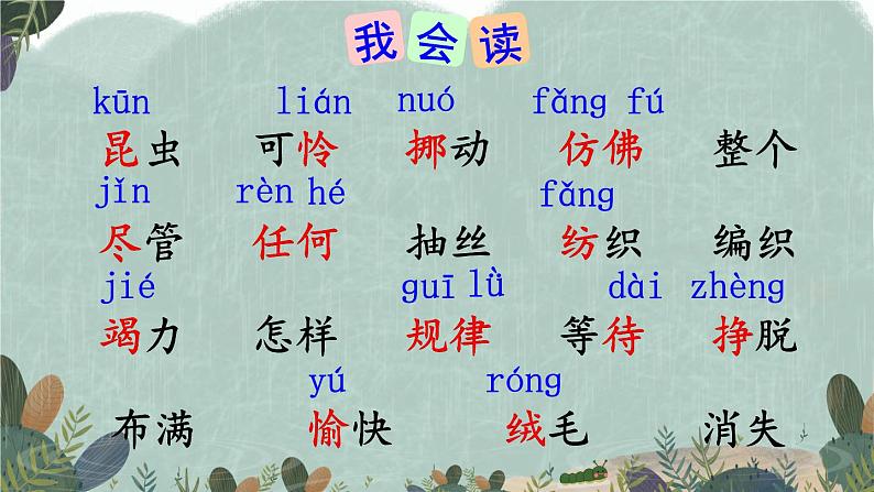 部编版语文二年级下册 22 小毛虫（第一课时） 课件第5页