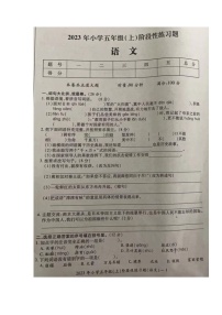 湖南省邵阳市新宁县军田乡中心小学2023-2024学年五年级上学期期中考试语文试题