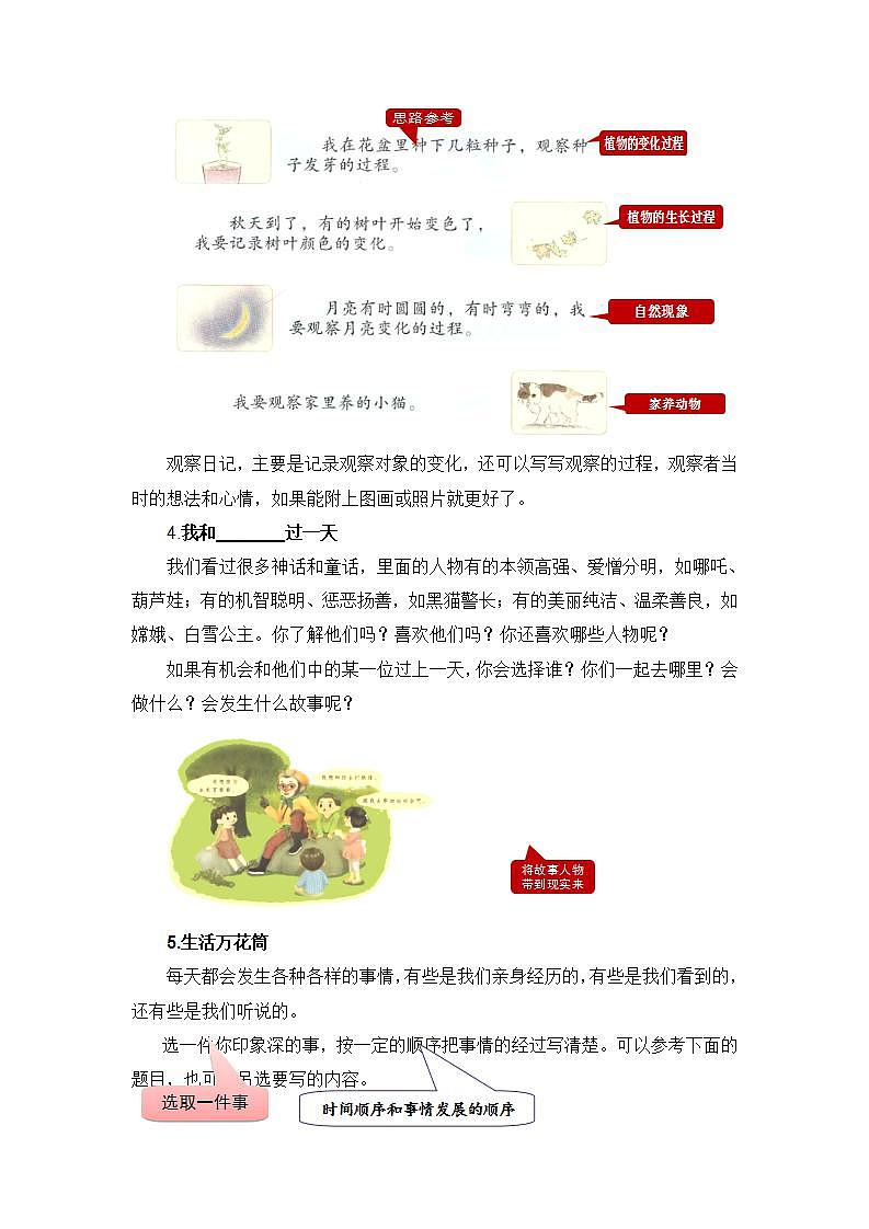 【期末复习】统编版 2023-2024学年四年级语文上册期末专项复习 专题10 习作-专题训练第3页