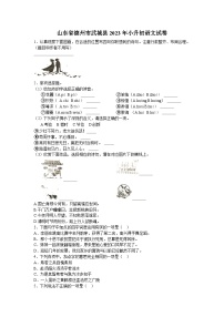 山东省德州市武城县2022-2023学年六年级下学期期末考试语文试题