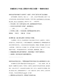 部编版语文六年级上册期末专项复习试题——基础知识综合