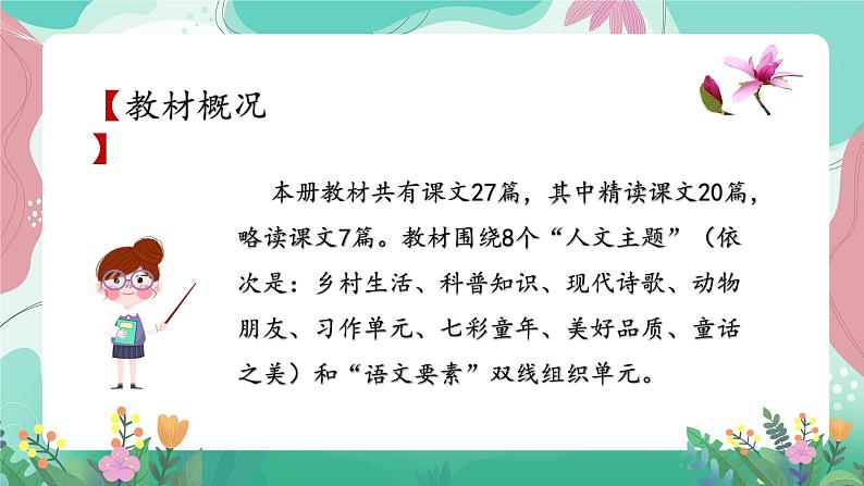 人教部编版小学语文四年级下册-全册要素梳理 课件02