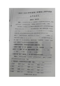 山东省潍坊市奎文区2022-2023学年五年级下学期期末核心素养调研语文试卷