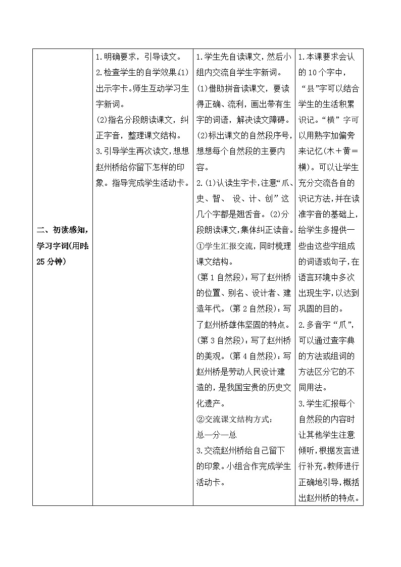 人教部编版语文三年级下册  11 赵州桥 导学案02
