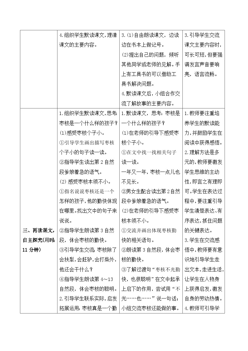 人教部编版语文三年级下册  28 枣核 导学案02