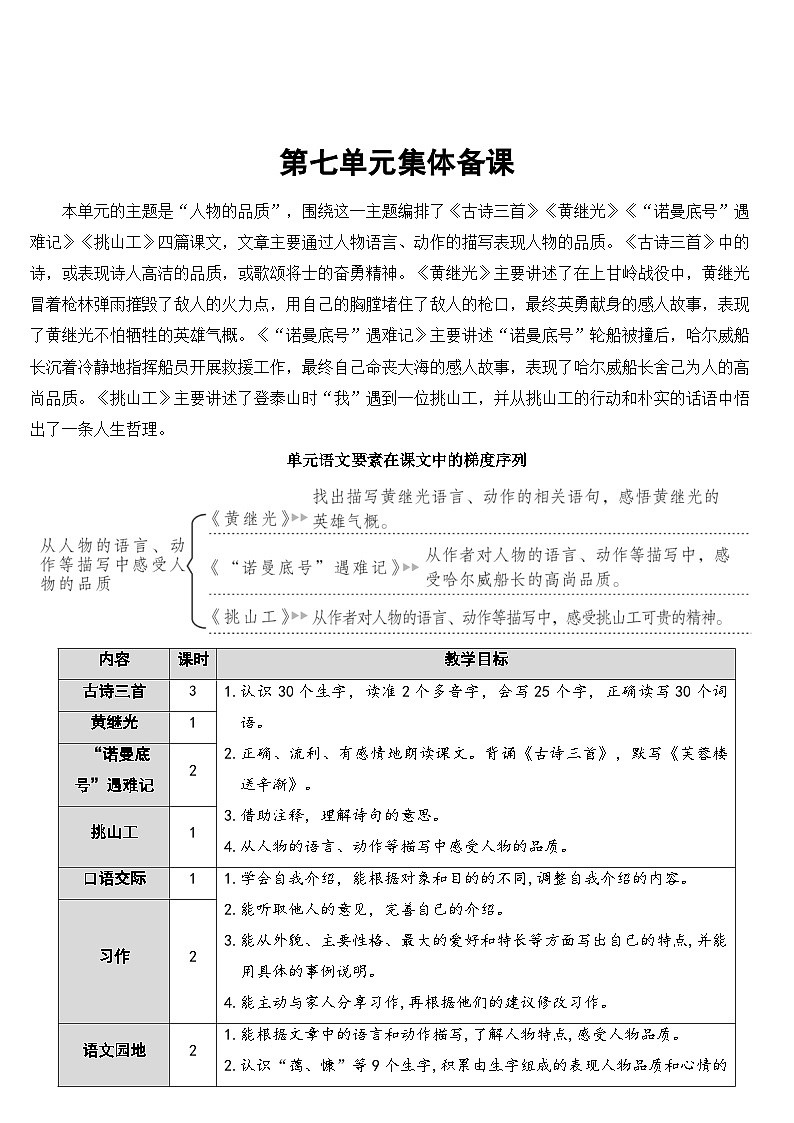 22 古诗三首【教案】第1页