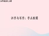 2023五年级语文上册期末专题复习第一单元1识字与写字：字正腔圆课件（部编版）