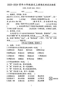 广东省河源市龙川县铁场镇讴田小学2023-2024学年六年级上学期1月期末语文试题