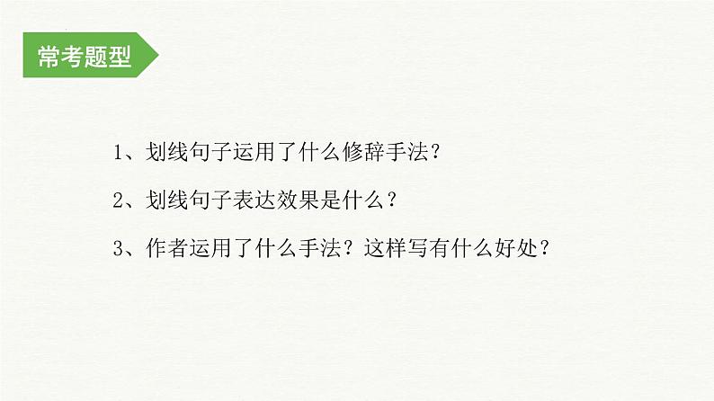 考点07：文章修辞手法赏析（课件）2024年小升初语文记叙文阅读冲刺（部编版）第3页