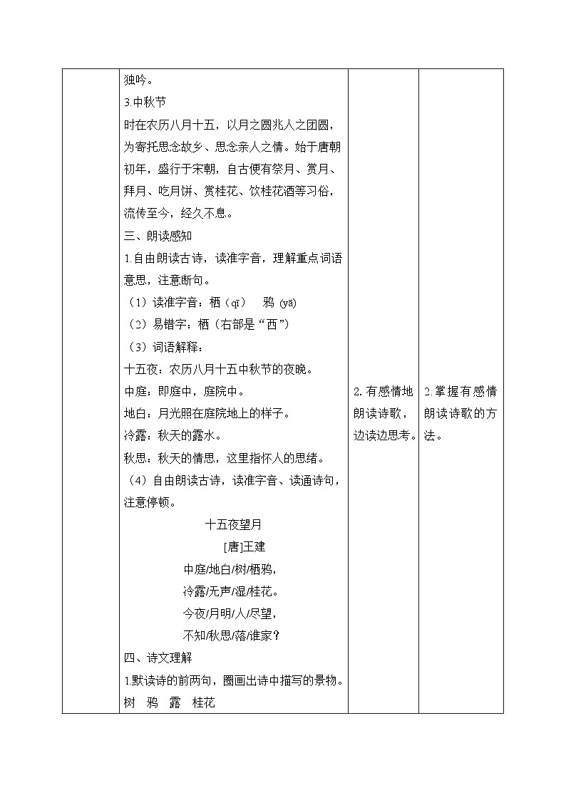 【核心素养】部编版小学语文六年级下册3《古诗三首》第三课时 教学设计（含教学反思）第3页