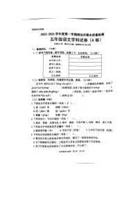 广东省清远市2023-2024学年五年级上学期1月期末语文试题