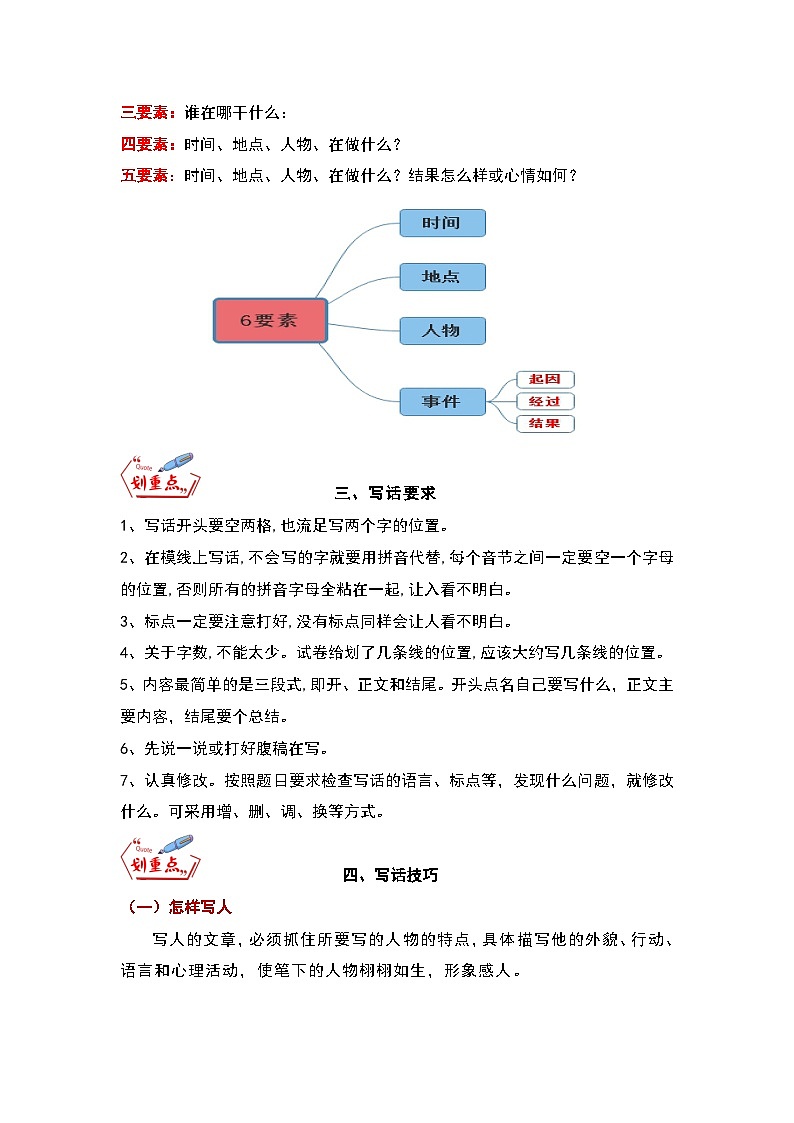 统编版一升二语文暑假专项培优 专题10 看图写话（学生版+教师版）第2页