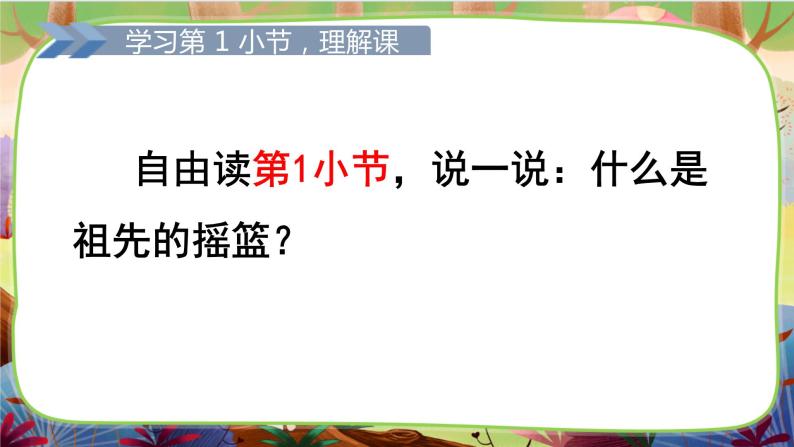 【核心素养】部编版语文二下 23《祖先的摇篮》课件+教案+音视频素材04