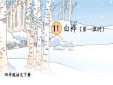 部编版语文四年级下册 11 白桦（第一课时） 课件