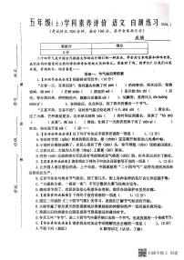 江苏省泰州市兴化市2023-2024学年五年级上学期期末语文试卷