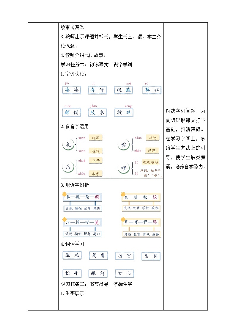 【核心素养】部编版语文三年级下册-27. 漏  第1课时（课件+教案+学案+习题））02