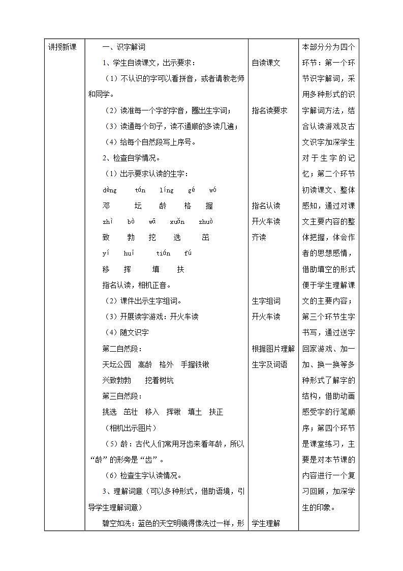人教部编版语文二年级下册 第四课《邓小平爷爷植树》第一课时 课件+教案02
