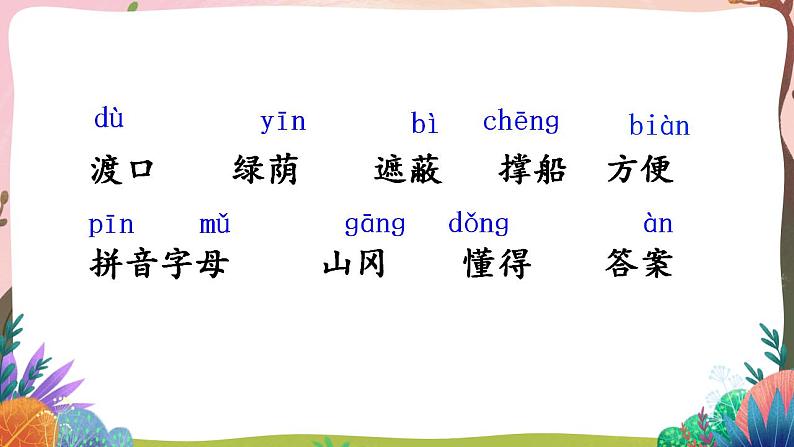 人教部编版语文二年级下册 第九课《枫树上的喜鹊》第一课时 课件+教案08