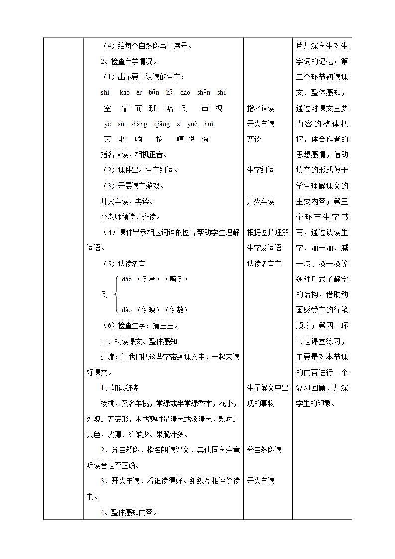 人教部编版语文二年级下册 第十三课《画杨桃》第一课时 课件+教案02